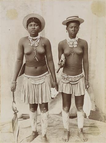 (SOUTH AFRICA--NATAL & DURBAN) A rare album with approximately 59 photographs of the then British colony and home to the Zulu people.